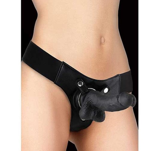 Realistic - 7 Inch - Strap-On - Black